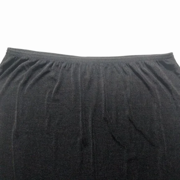 Jaclyn Smith Classic Women's Black Nylon Skirt L Large - Picture 4 of 6